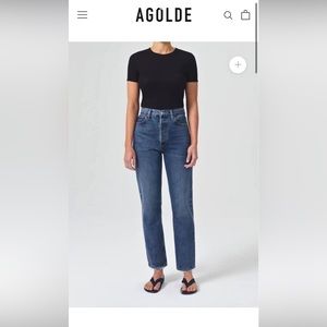 Agolde Pinch Waist High Rise Jeans